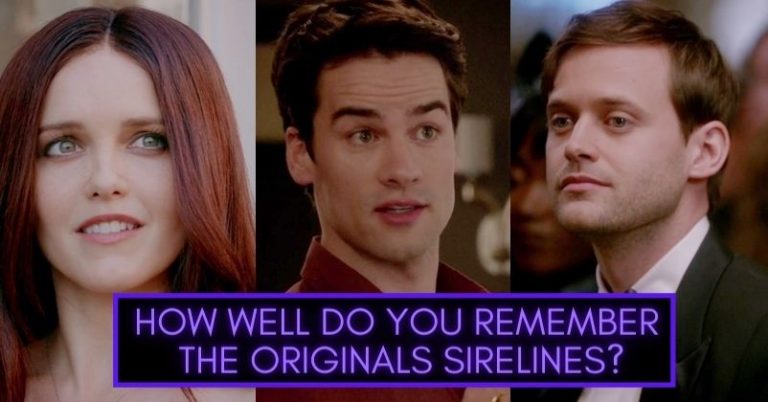 How Well Do You Remember The Originals Sirelines?